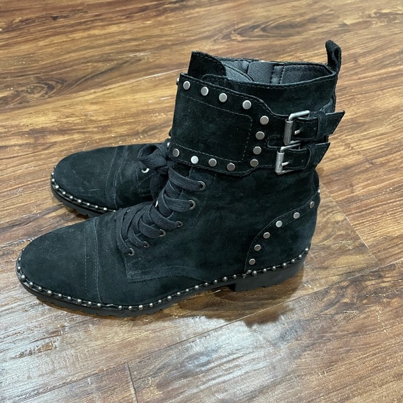 Sam Edelman sz9 black suede combat boots - Picture 4 of 4